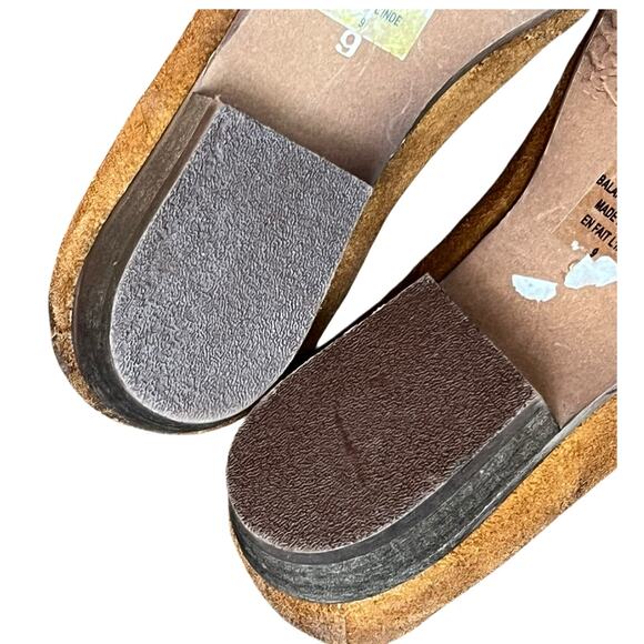 Seychelles Skein Loafer Shoes Women 9 Cognac Brown Nubuck Leather Modern Classic - Picture 10 of 14